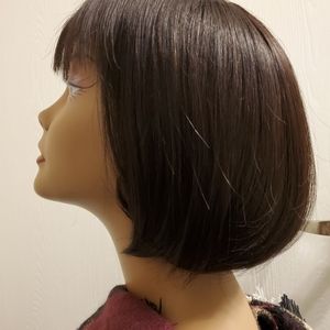 Lightly Used Human Hair Blend Bob Wig